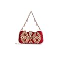 TOOBA Women's Red Handicraft Beautiful Bling Box Clutch Bag for Wedding, Banquet, Gift Family, & Friends