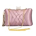 TOOBA Women's Beautiful Flower Box Clutch Bag | Detachable Chain Sling Strap| Ladies Purse Wallet, Multicolour
