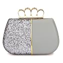 TOOBA Handicraft Hand Embroidered Box Clutch Bag Purse for Bridal, Casual, Wedding Clutch Bag for Women