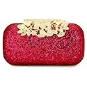TOOBA Women's Clutch, Metallic Dark Magenta