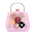 TOOBA Handicraft Clutch Purse For Women with Flower Box Design Clutch