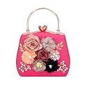 TOOBA Handicraft Clutch Purse For Women with Flower Box Design Clutch