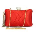 TOOBA Women's Beautiful Flower Box Clutch Bag | Detachable Chain Sling Strap| Ladies Purse Wallet