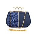 TOOBA Handicraft Hand Embroidered Box Clutch Bag Purse for Bridal, Casual, Wedding Clutch Bag for Women