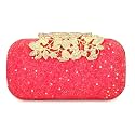 TOOBA Women's Clutch, Metallic Light Magenta