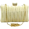 TOOBA Women's Beautiful Flower Box Clutch Bag | Detachable Chain Sling Strap| Ladies Purse Wallet