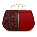 TOOBA Handicraft Hand Embroidered Box Clutch Bag Purse for Bridal, Casual, Wedding Clutch Bag for Women