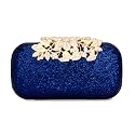 TOOBA Women's Clutch, Metallic Navy Blue