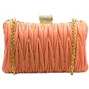 TOOBA Women's Beautiful Flower Box Clutch Bag | Detachable Chain Sling Strap| Ladies Purse Wallet