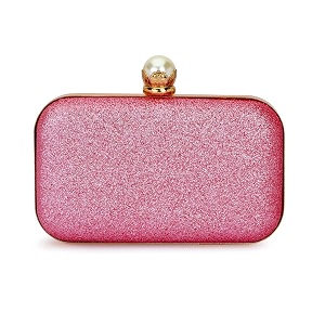 tooba women39s clutch pink pink light chini big pearl