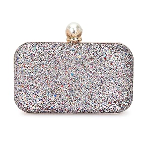 tooba handicraft beautiful bling pearl box clutch bag purse for bridal casual wedding multi