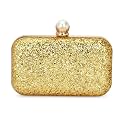 Tooba Women's Clutch (Gold Glitter)
