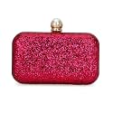 Tooba Women's Clutch (Red Glitter)