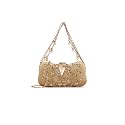 TOOBA Women's Gold Handicraft Beautiful Bling Box Clutch Bag for Wedding, Banquet, Gift Family, &amp; Friends