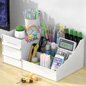 TOOBIL 7 Compartments plastic Desk Organizer Box