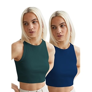 toochki tops for women crop top for women39s tank activewear tee sports western casual cotton camisole pack of 2 combo