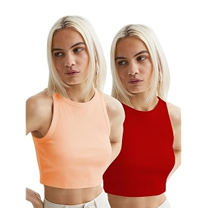 toochki tops for women crop top for women39s tank activewear tee sports western casual cotton camisole pack of 2 combo