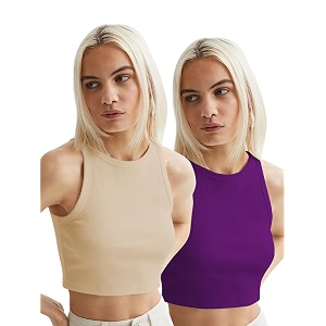 toochki tops for women crop top for women39s tank activewear tee sports western casual cotton camisole pack of 2 combo