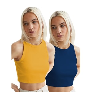 toochki tops for women crop top for women39s tank activewear tee sports western casual cotton camisole pack of 2 combo
