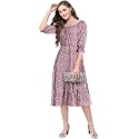Toochki Women39s Maroon Muslin Floral Fit amp