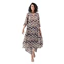 Toochki Women39s Multi Color Zig Zag Printed