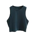 Toochki Womens Ribbed Crop Tank Top 