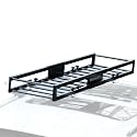 TOOENJOY 59" x 15.5" x 5" Skinny Roof Cargo Carrier Basket, Heavy Duty Roof Rack Luggage Holder for Car SUV and Pickup, 200 LBS Capacity