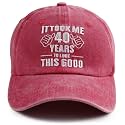 It Took Me 40 Years to Look This Good Hat for Women Men, Funny Adjustable Embroidery 40th Birthday Baseball Cap