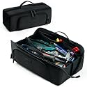 Tool Bag Organizer for Electrician & Technician, Portable Wide-Open Tool Tote with Multi Compartments, Heavy Duty Tool Storage Bag for HVAC, Plumbing, Garage & Home Repair Tools, Handyman
