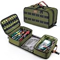 Tool Box Organizer with Clear Lid, Roll Up Tool Bag for Electricians