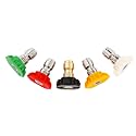 Tool Daily Pressure Washer Nozzle Tips Multiple Degrees, 1/4 Inch, 3.0 GPM
