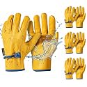 toolant DRIHIDE Leather Work Gloves, Water Resistant Top Grain Cowhide, Durable &amp; Comfortable for Gardening, Ranching