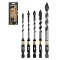 toolant Serrated Masonry Drill Bits, 5/32"-3/8", 5-Piece Set