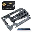 Lever Gear Toolcard Pro Money Clip Multitool - 40-in-1 Credit Card Tool 2Pk