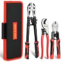 TOOLEAGUE Bolt Cutter Pliers Set, 8"&14" Bolt Cutter,10" Wire Cable Cutter