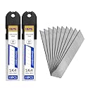 Tools 20Pcs 25mm Utility Knife Replacement Blades Snap off 60 Degree，Blades for Utility Knife and 25mm Box Cutter - Razor Sharp SK4 Steel
