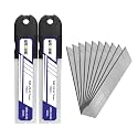 Tools 25mm Utility Knife Replacement Blades,60 Degree Snap Off SK4 Steel Blades for Retractable Cutting Knives, Hobby, Craft Knife, Box Cutter 20PCS