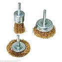Tools Centre Multipurpose 3Pcs Wire Brush Set to Remove Paint, Dust, Dirt,Etc.
