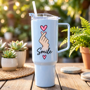 TOONY 1800 ml BPA-Free Smile Plastic Tumbler