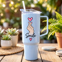 TOONY 1800 ml BPA-Free Smile Plastic Tumbler