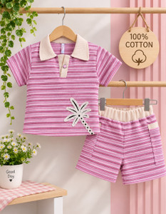 TOONYPORT Girls Casual Top Shorts