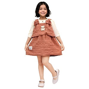 Toonyport Indi Girls Above Knee Casual Dress