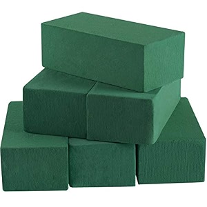 toopify 6 pcs floral foam wet and dry floral foam blocks flower arrangement kit for fresh or silk artificial flowers green 934l x 3134w x 4334h