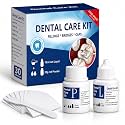 Tooth Repair Kit Zinc Oxide Eugenol Cement Dental Care Kit, Temporary Teeth Replacement, Dental Care Repair for Broken Chipped Teeth, Crown Fillings & Bridges 2PCS