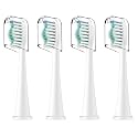 Toothbrush Heads, 4 Pack Electric Toothbrush Replacement Heads for Philips Sonicare Soft Dupont Bristles Replacement Toothbrush Heads for Oral Care