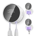 Toothbrush Holder and Cleaner Razor Holder and Dryer Auto Open/Close Cover Rechargeable Wall-Mounted Suitable for Most Toothbrushs