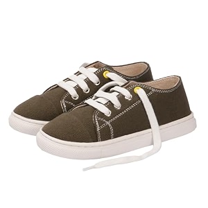 toothless Canvas Shoes Lace-Up Closure