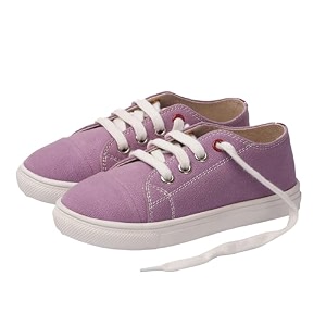 toothless Canvas Shoes Lace-Up Closure