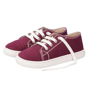 toothless Canvas Shoes Lace-Up Closure