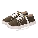 toothless Canvas Shoes Lace-Up Closure 